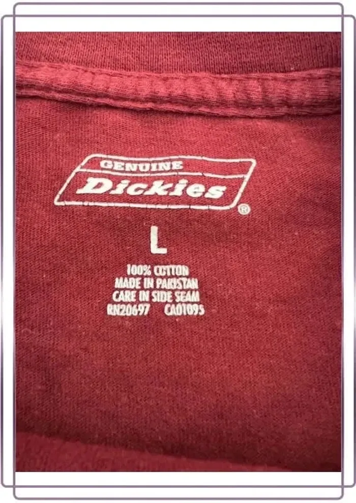 T shirt bordeaux homme Dickes taille L T-shirt Maglietta uomo Herren-T-Shirt - photo numéro 4