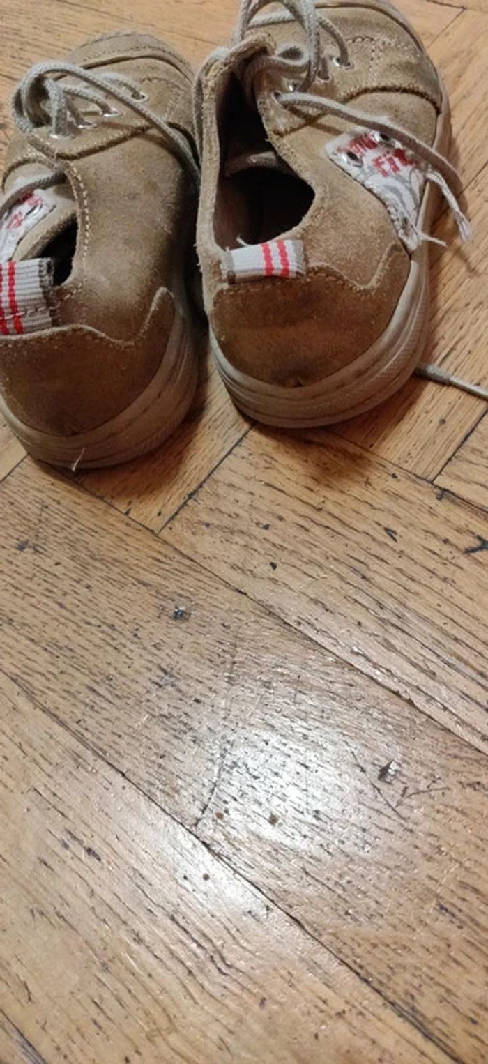 Chaussures cuir beige Vertbaudet P25 - photo numéro 5