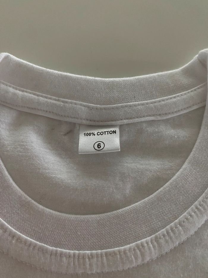 Tee shirt blanc Ti Momo 6 ans - photo numéro 2