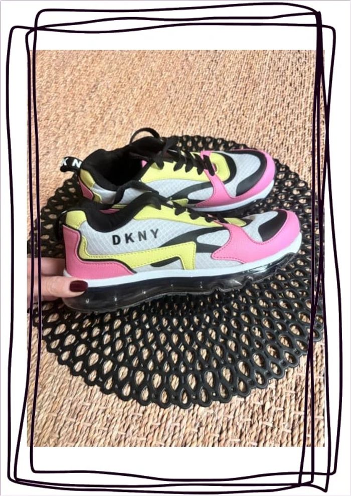 Baskets rose jaune dkny - photo numéro 4