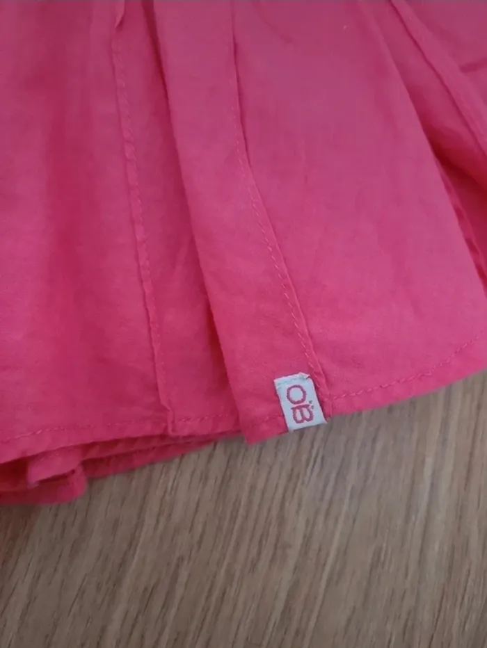 Jupe portefeuille rose fuchsia Obaïbi 12 mois - photo numéro 2