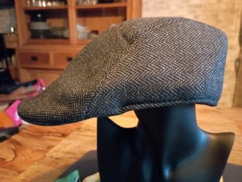 Casquette homme chevrons gris