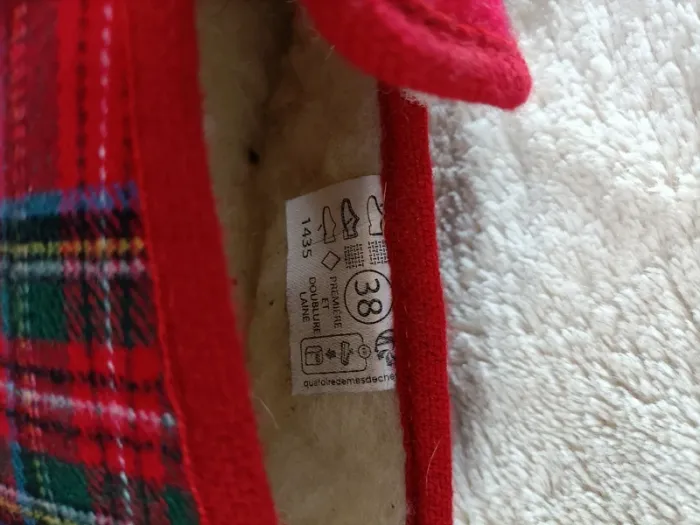 Chaussons charentaises " ouf! " Doublure laine Taille 38 Mixte - photo numéro 7