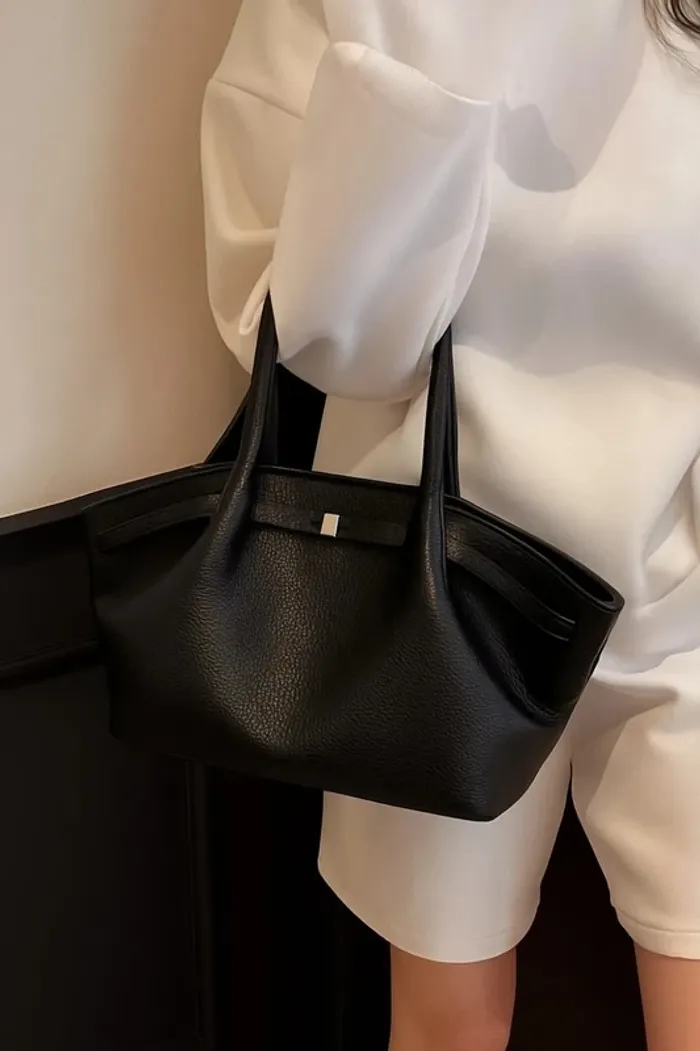 Sac à main large pour femme, noir, neuf ,