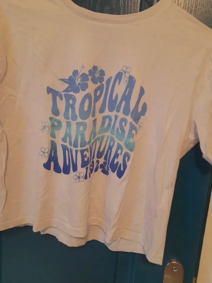 T shirt croc top taille 12 ans - photo numéro 2