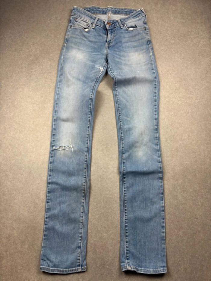 Jean pantalon coupe slim levis bleu taille 26 - photo numéro 7