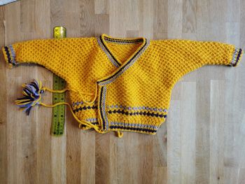 Gilzt manches longues jaune et violet