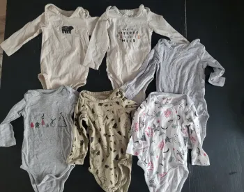 Lot de 6 bodies 9 mois