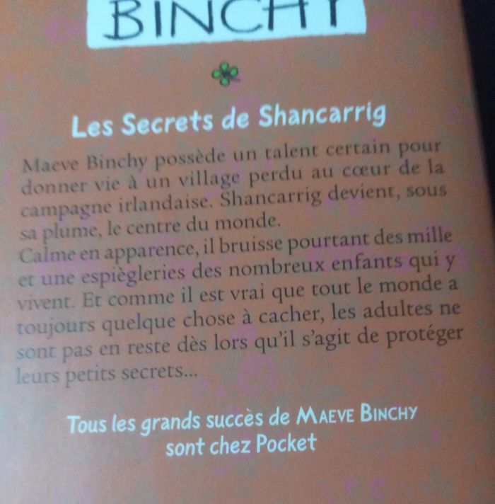 Marvel Binchy - Les secrets de Shancarrig - photo numéro 3