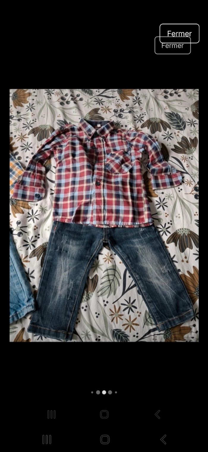 Ensemble jean et chemise