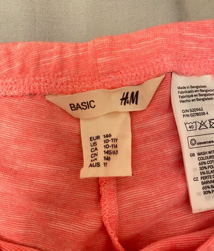 Legging 3/4 rose chiné - photo numéro 3