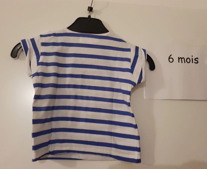 T-shirt marin mc graine de rêve 6 mois - photo numéro 2