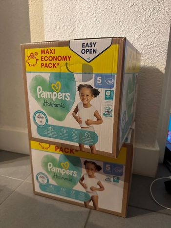 Lot Éco Pampers Harmony T5 11-16kg 2x70 couches