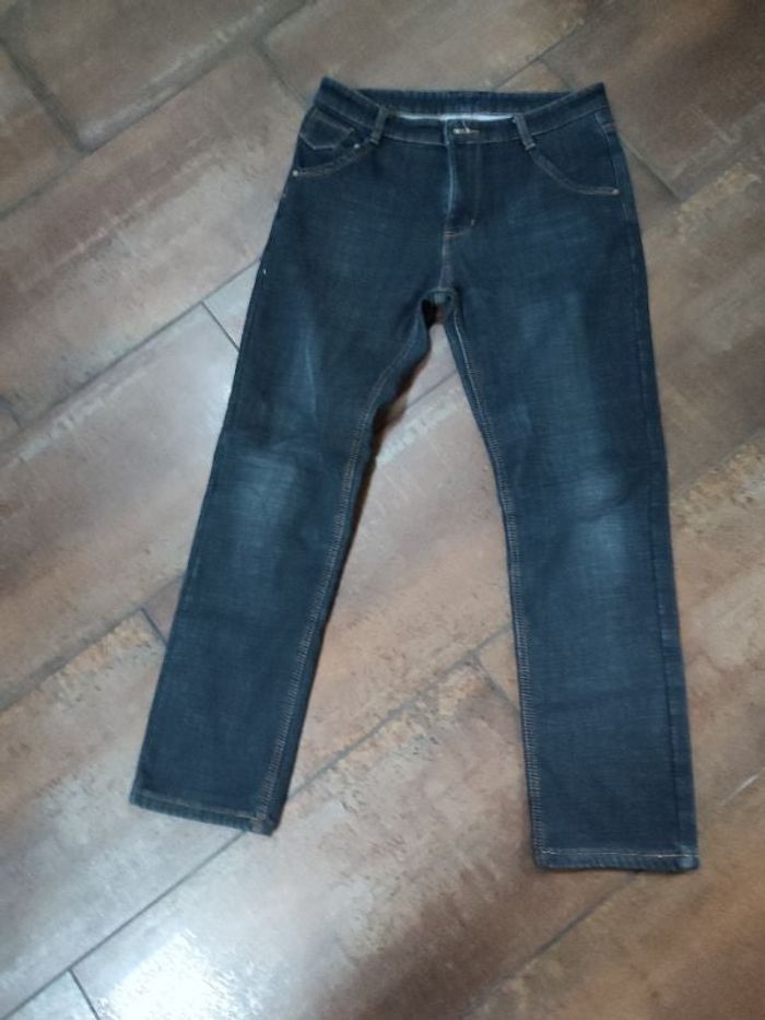 Jean doublé polaire taille 32 noir bleu