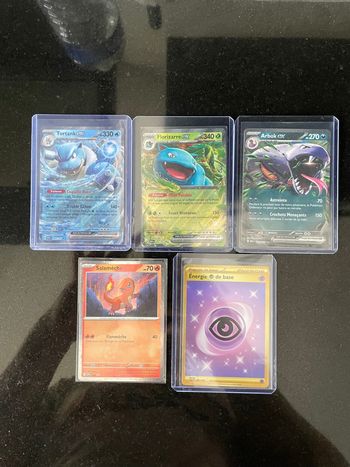 Lot 5 cartes pokemon ev3.5 151 ex gold promo