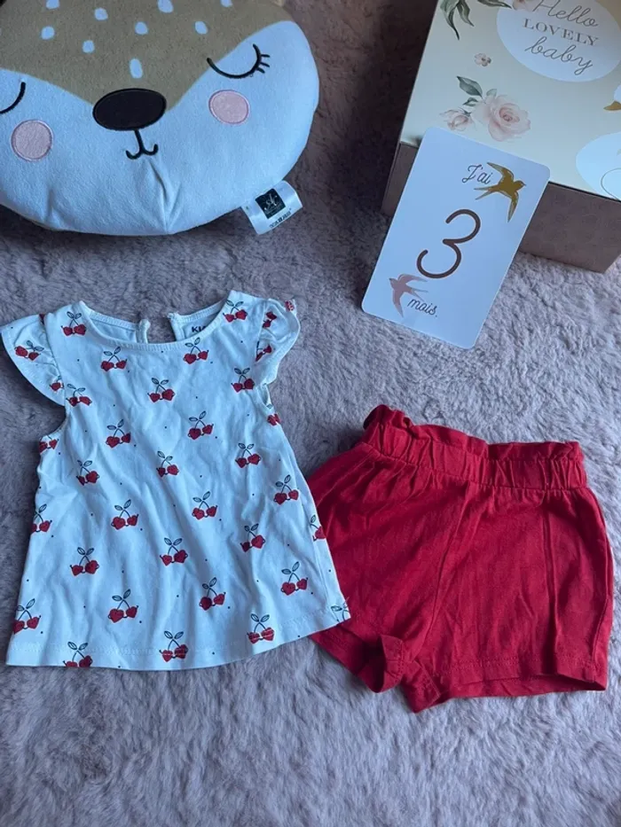 Ensemble tee shirt +short 3m