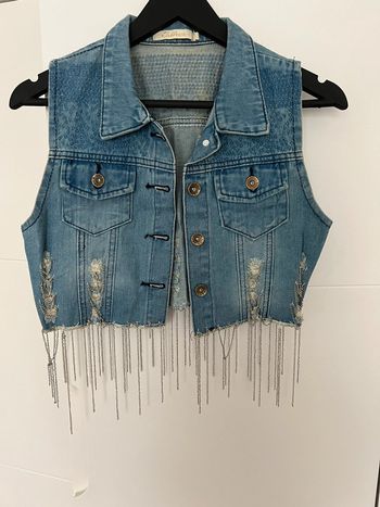 Veste en jean sans manches