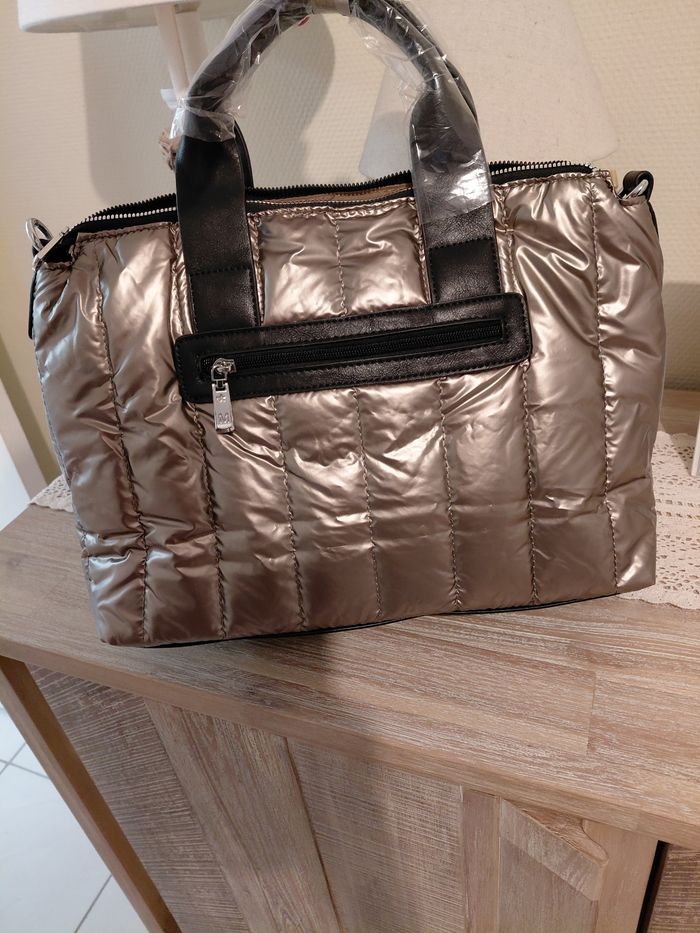 Sac doudoune taupe métallisé mandoline - photo numéro 2