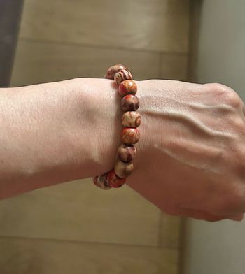 Bracelet femme perles en bois neuf