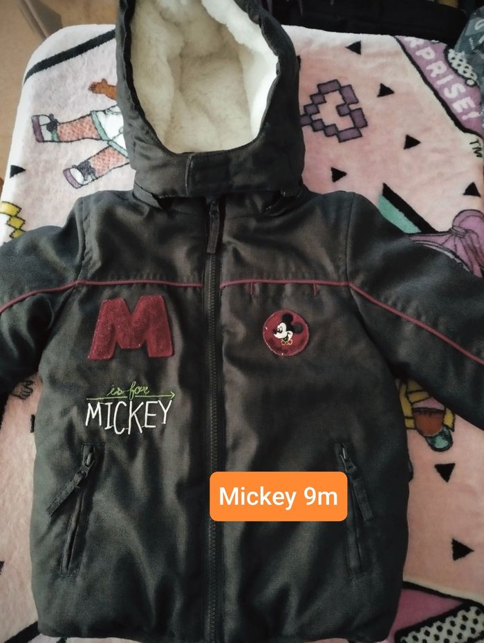 Blouson hiver garçon Mickey 9m