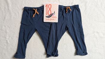 Lot 2 pantalons fins 18 mois