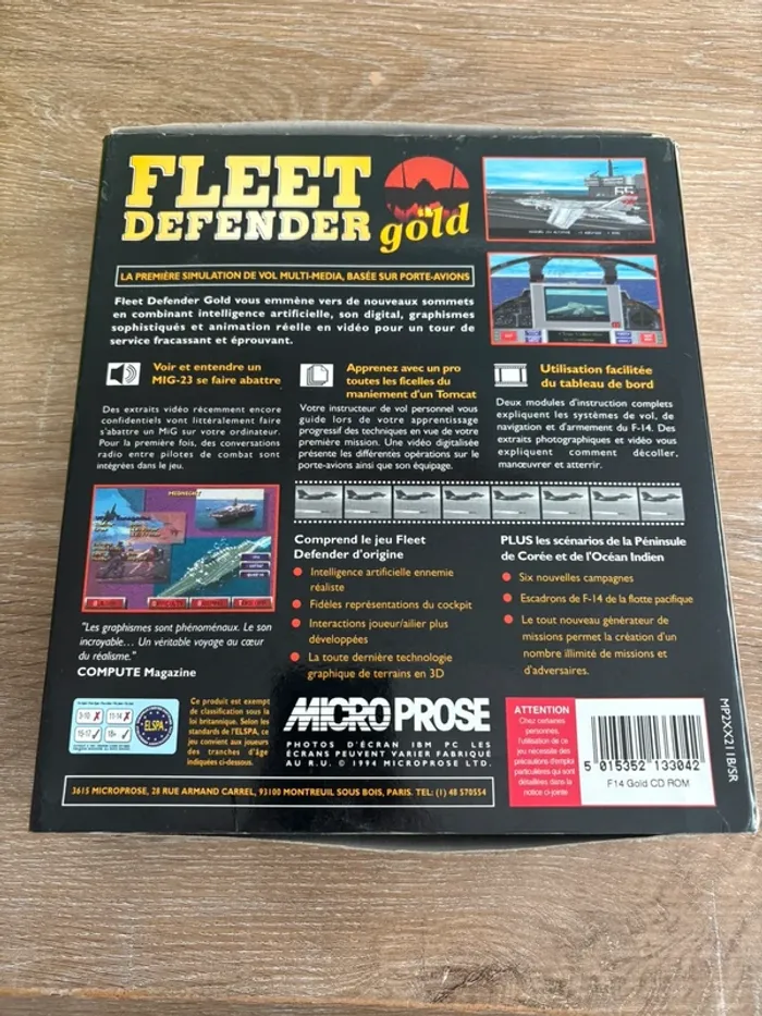 Fleet defender gold pc vintage big box - photo numéro 2