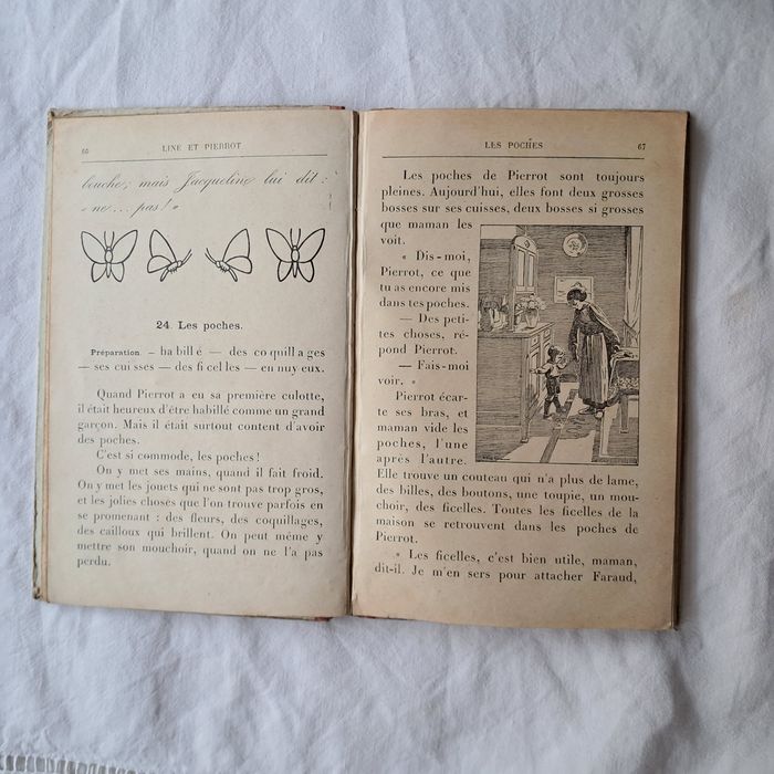 Livre ancien Line et Pierrot K. Seguin Premier livre de lecture courante Librairie Hachette 1924 - photo numéro 8