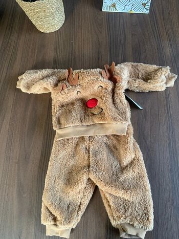 Ensemble reine doux peluche marron 3 6 mois