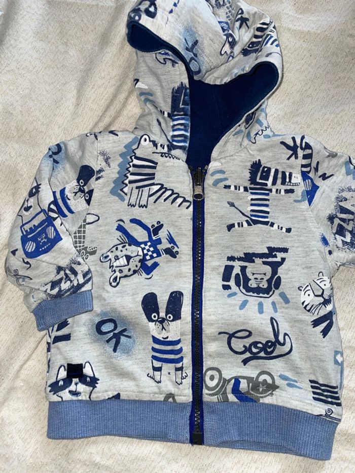 Gilet réversible catimini 12 mois - photo numéro 2