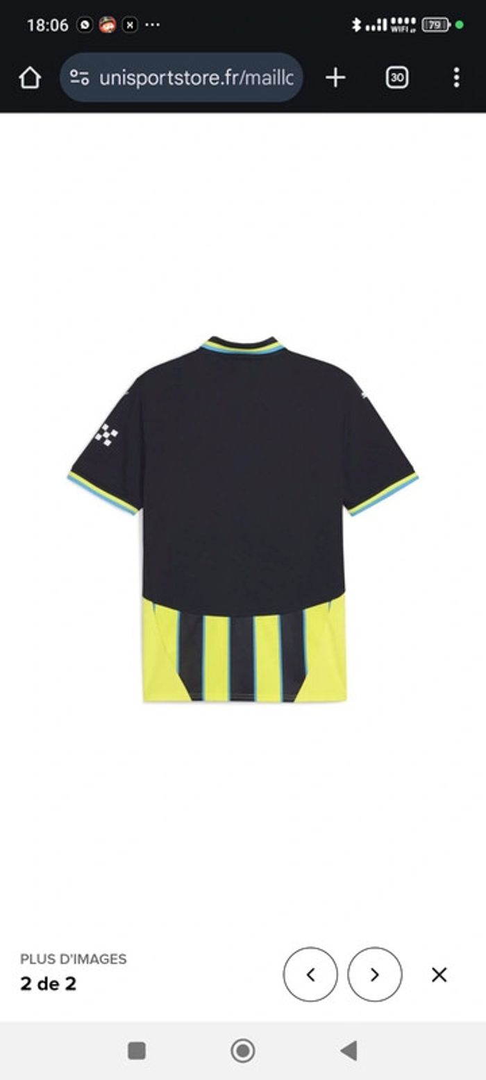 Maillot foot  Puma Manchester city extérieur 24/25 - photo numéro 3