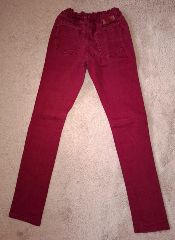 Jeans bordeau 10 ans okaidi - photo numéro 7