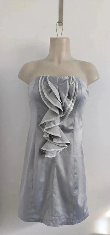 Robe neuve bustier argentée - Carla Giannini - taille M