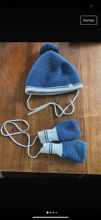 Ensemble bonnet + gants