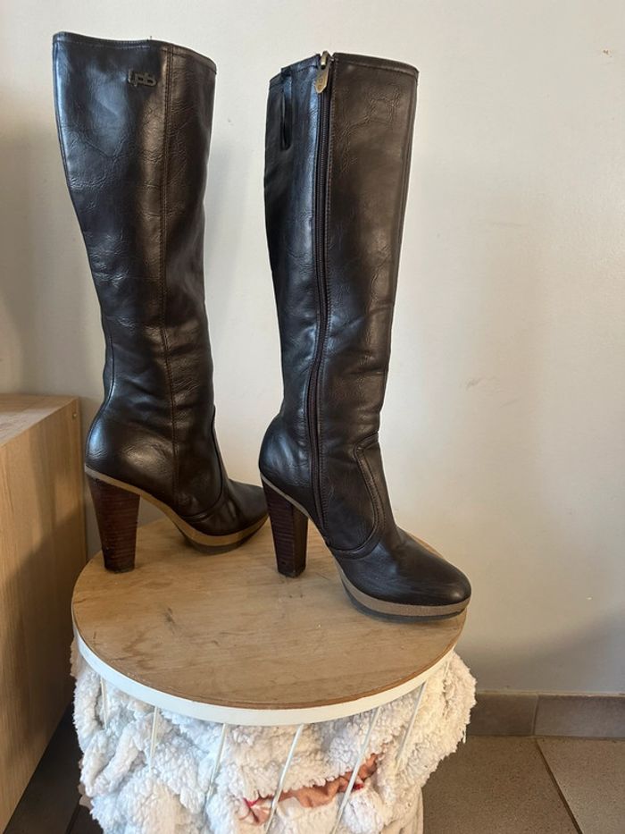 Bottes LPB cuir marron T38 - photo numéro 3