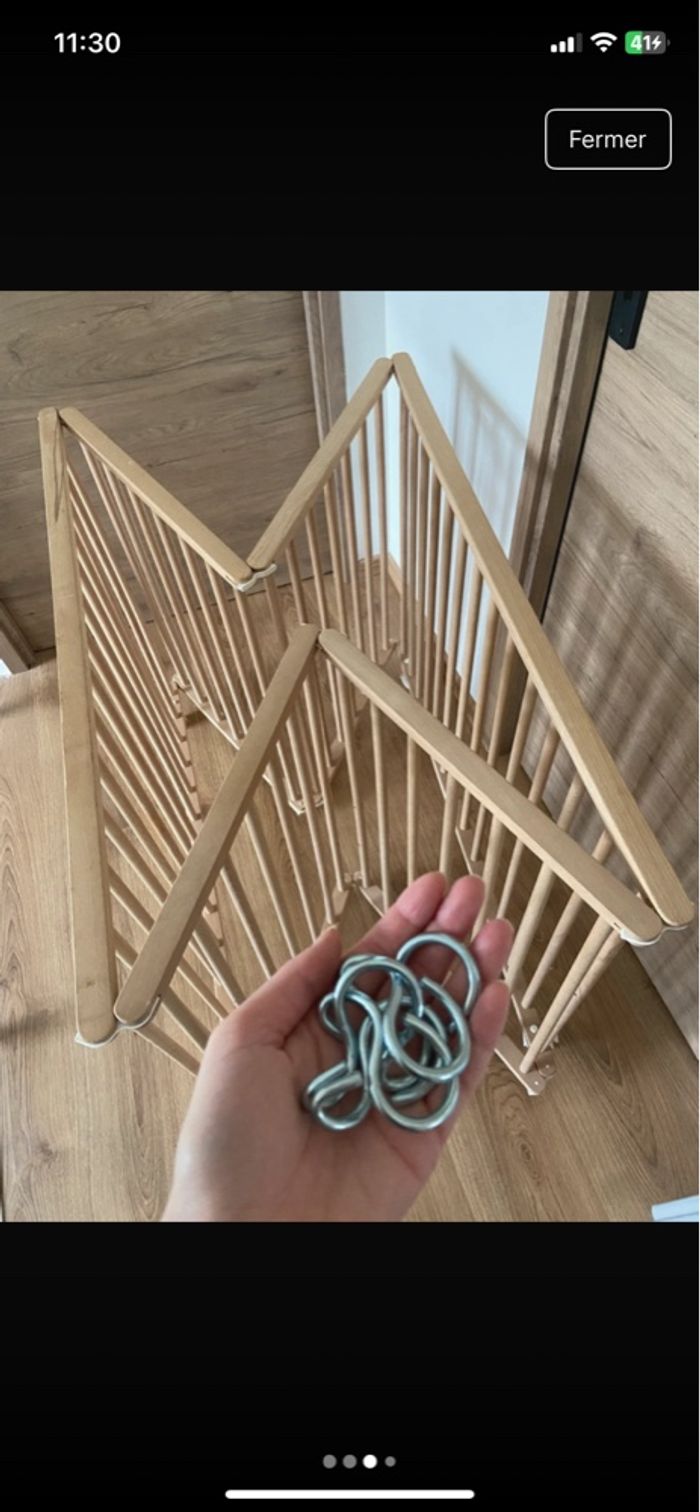 Parc en bois pliable - photo numéro 3