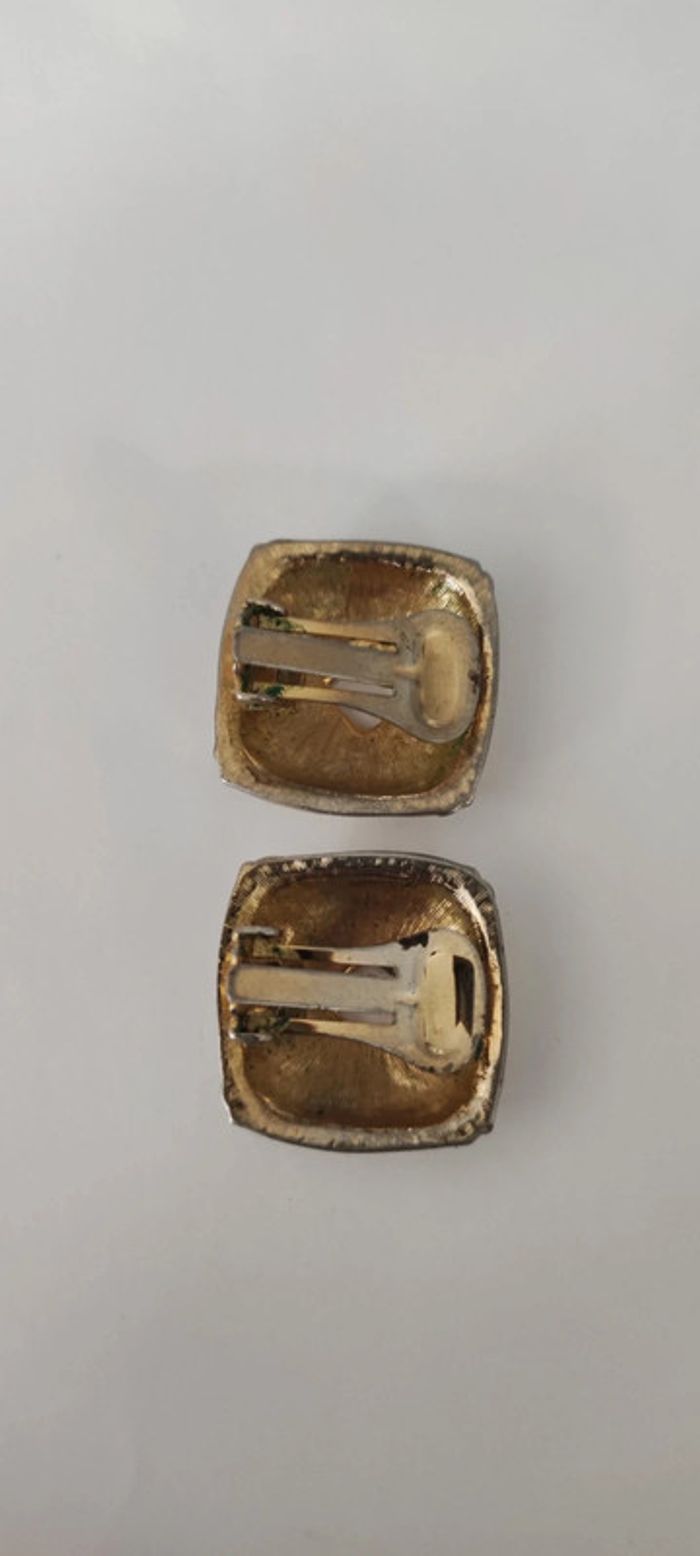 Clips d'oreilles blanc vintage - photo numéro 8