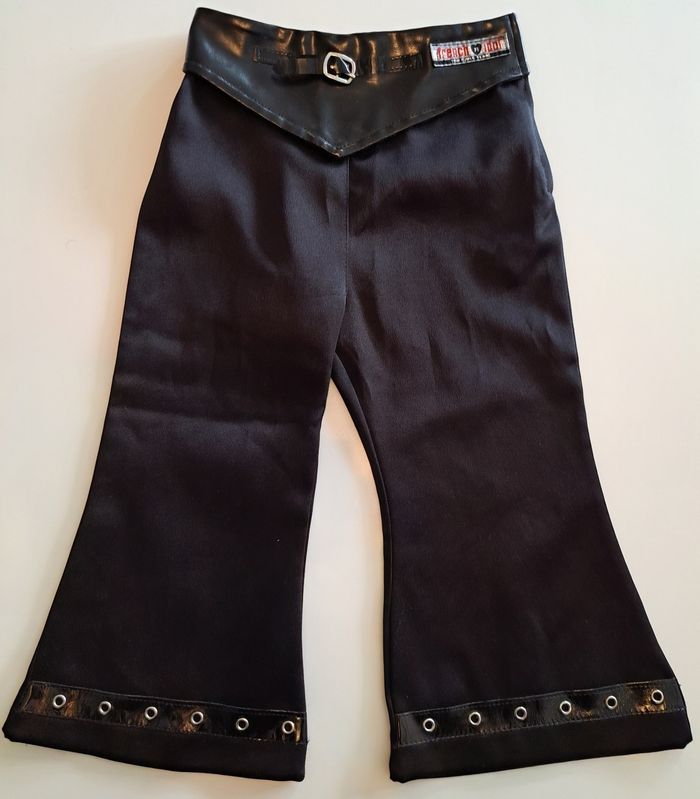 Pantalon satin et cuir fille 4 ans TBE - photo numéro 2