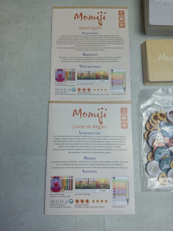 Jeu de société Momiji comme neuf, complet - photo numéro 7