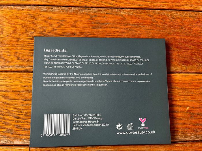 Palette Yemoja OPV Beauty - photo numéro 2