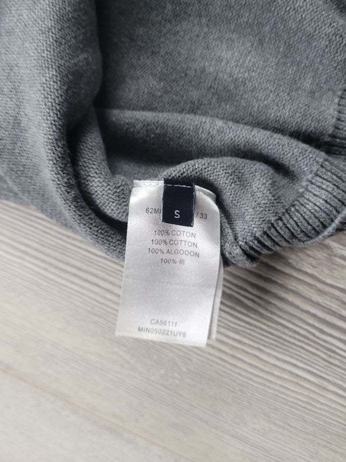 Pull Eden Park gris à bandes bleue et blanche – col rond – taille S – comme neuf - photo numéro 8