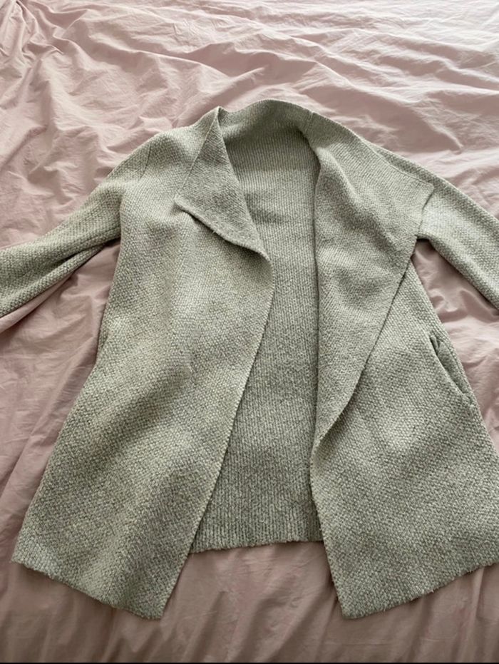 Gilet gris long - photo numéro 3