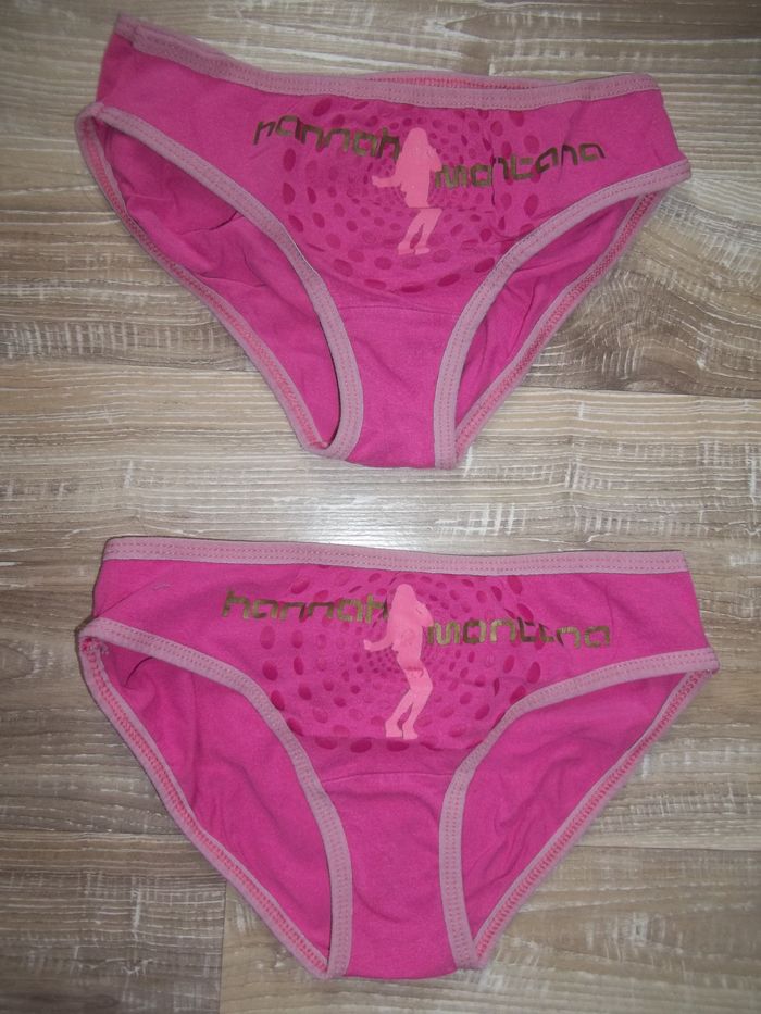 Lot 4 culottes blanches et roses Hannah Montana 10/12 ans - photo numéro 5