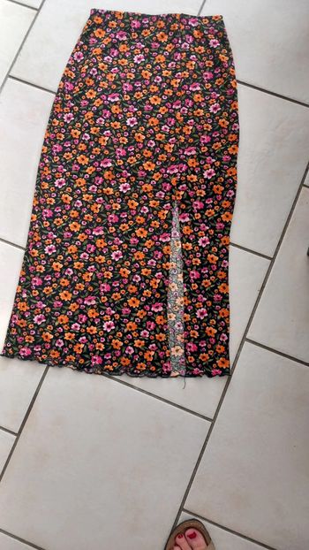 Jupe longue Fleurie xxs femme tbe