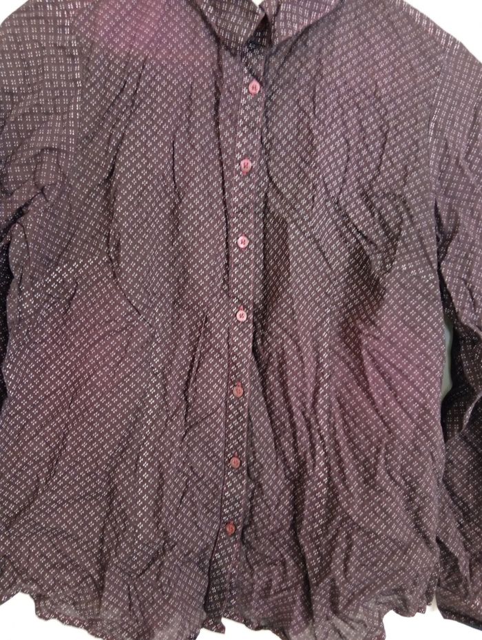 Chemise bordeaux à motifs t38/40 - photo numéro 2