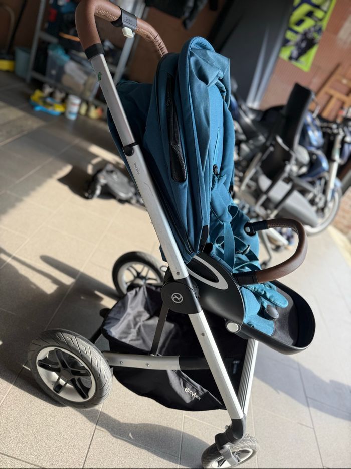 Poussette talos s - cybex bleu - très bon état - photo numéro 4