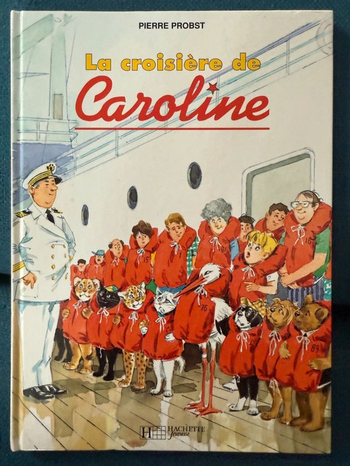 Caroline la croisière de bateau voyage livre rare Hachette Jeunesse