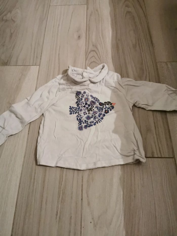 Tee-shirt manche longue obaibi 18 mois