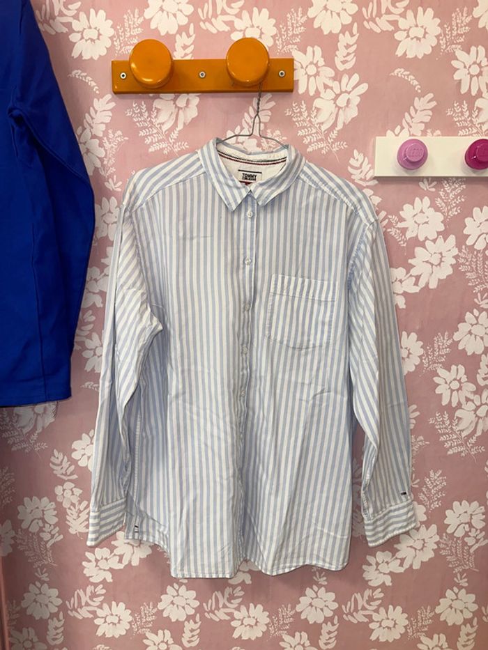 Chemise à rayures blanches et bleues - photo numéro 2