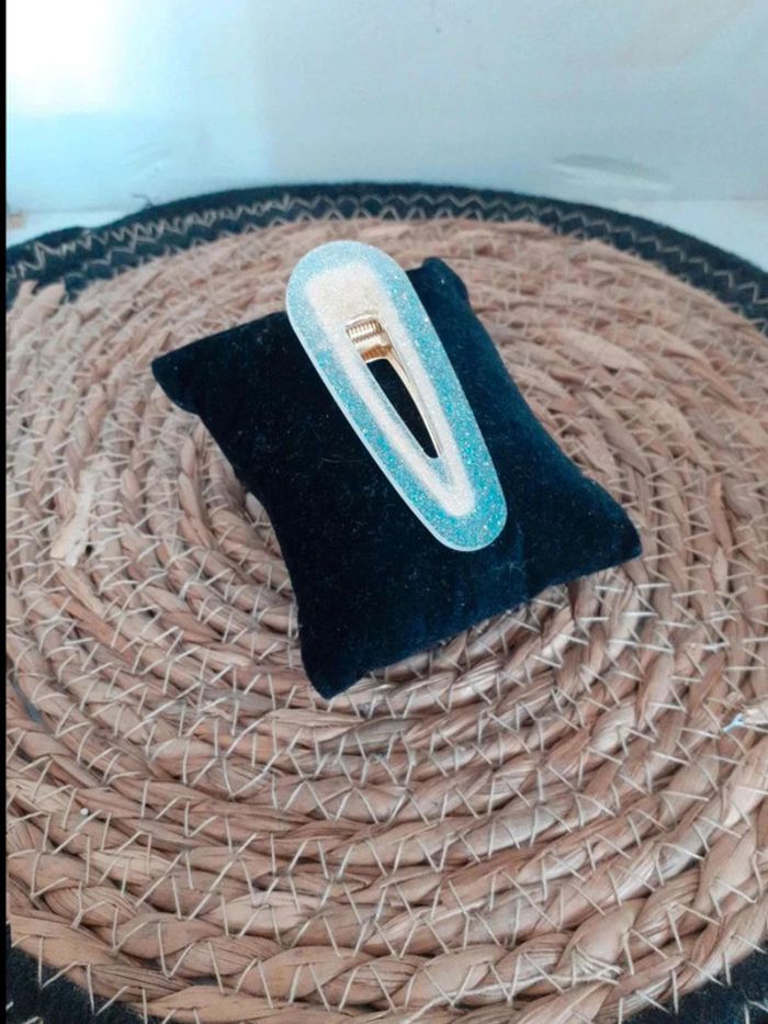 Barrette cheveux transparente pailletée n°6 - photo numéro 2