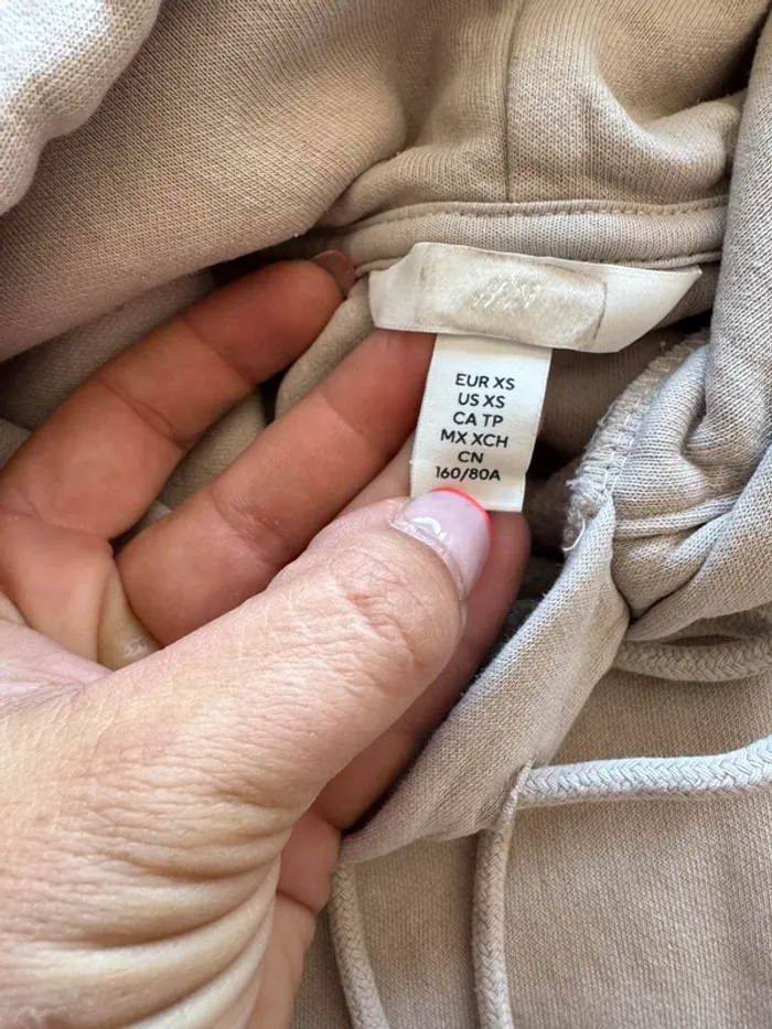Sweat-shirt HM beige XS - photo numéro 3